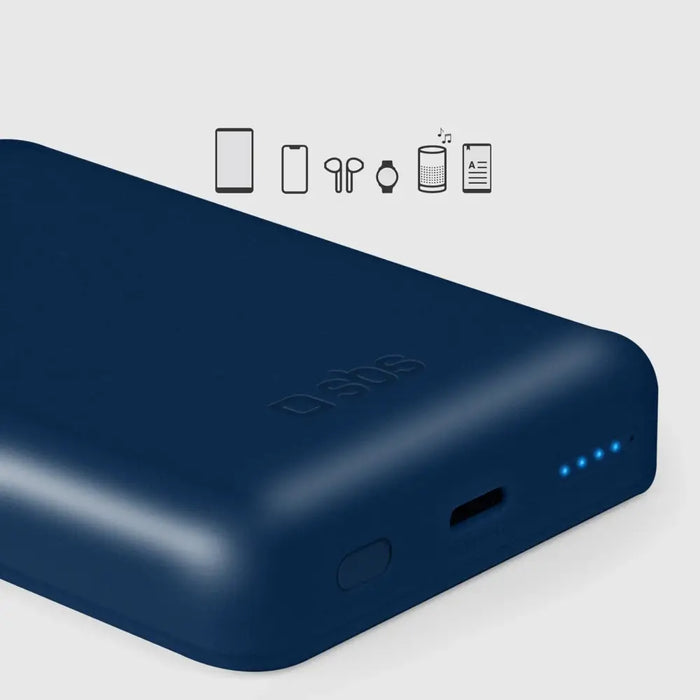 Powerbank SBS TEBB5000MAG1CB 5000 mAh compatible with MagSafe - blue - Powerbanks<<<HurtelXML