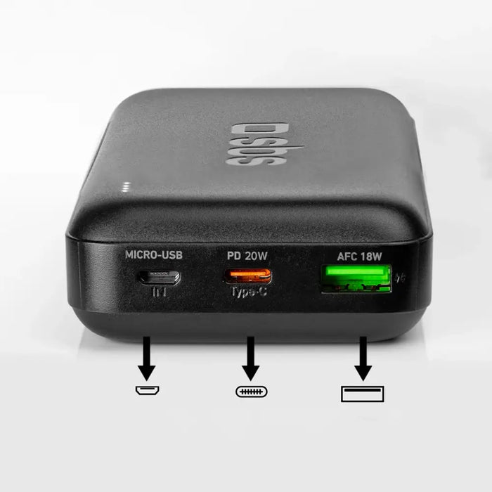 Powerbank SBS TTBB20000PD20K 20000 mAh 20W PD USB-C USB-A Micro-USB - black - Powerbanks<<<HurtelXML