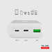 Powerbank SBS TTBB20000PD20W 20000 mAh 20W Power Delivery with MicroUSB USB-C USB-A - white