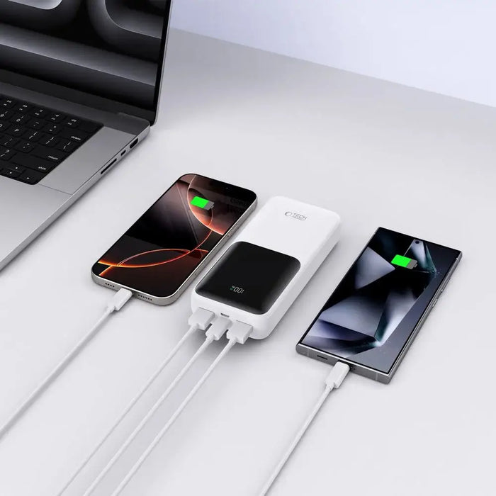 Powerbank Tech-Protect PB02 20000mAh 22.5W - white - Powerbanks<<<HurtelXML