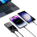 Powerbank Tech-Protect PB12 10000mAh 22.5W 2x USB-A / USB-C / Lightning with USB-C / USB-A cable - gray