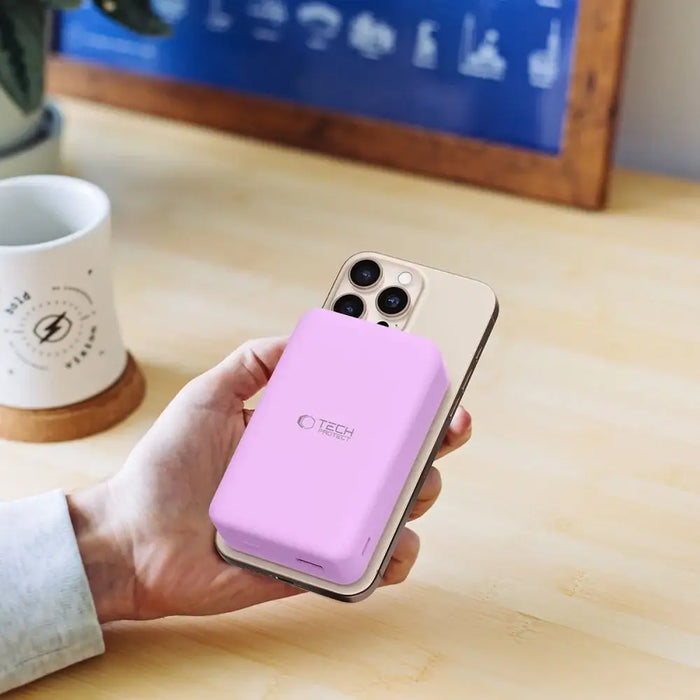 Powerbank Tech-Protect PB12 LifeMag MagSafe 20000MAH - purple - Powerbanks<<<HurtelXML