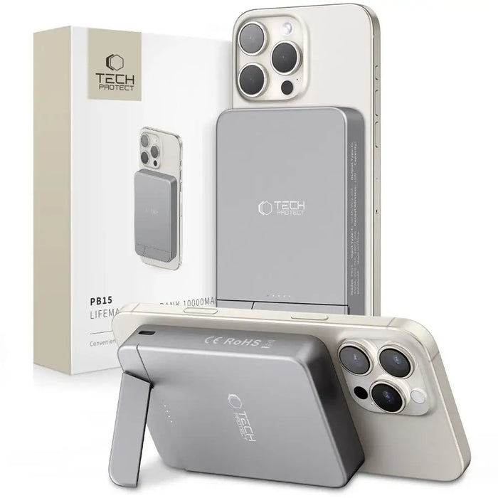 Powerbank Tech-Protect PB14 LifeMag MagSafe 10000 mAh - gray - Powerbanks<<<HurtelXML