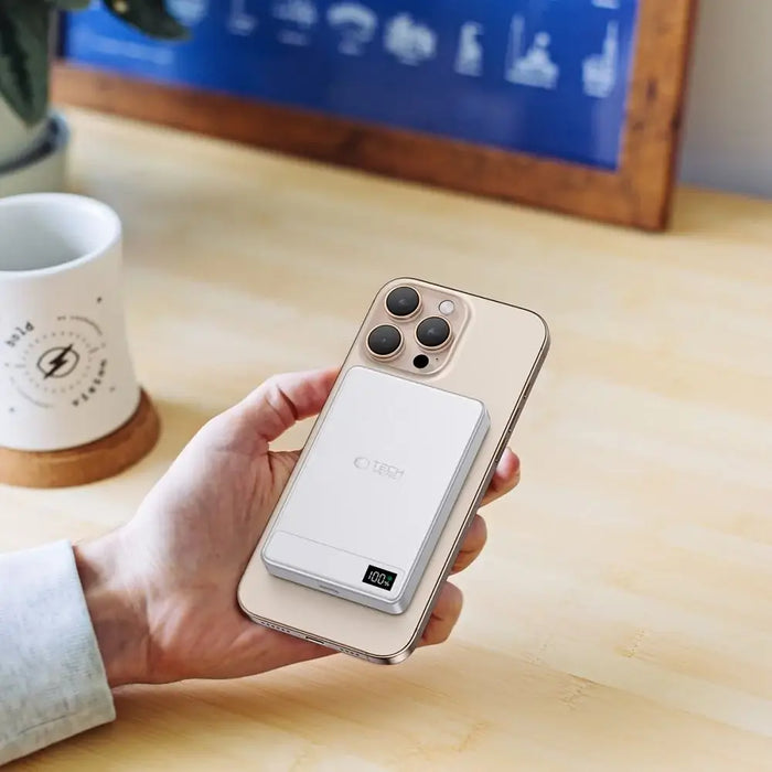 Powerbank Tech-Protect PB33 LifeMag MagSafe 5000mAH - silver - Powerbanks<<<HurtelXML