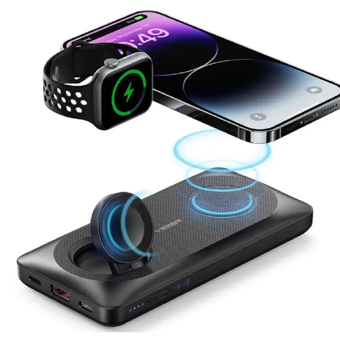 Powerbank Veger MagMulti W1156 10000mAh 22.5W 3A MagSafe PD QC3.0 - black - Powerbanks<<<HurtelXML
