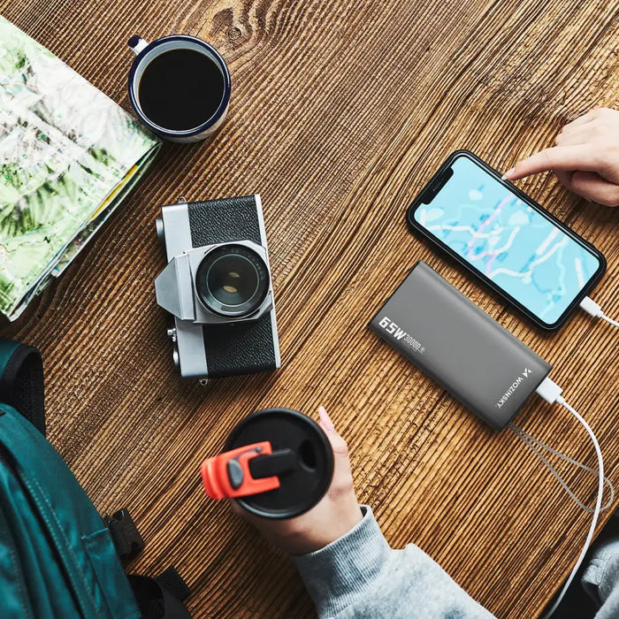 Powerbank Wozinsky K65+ 65W 30000mAh 2x USB-C 1x USB-A 65W - gray - Powerbanks<<<HurtelXML