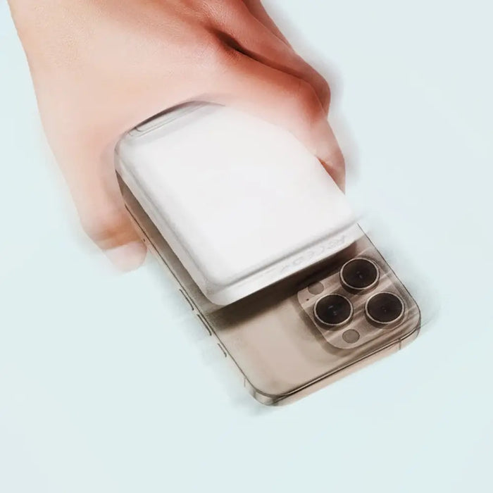 Powerbank Wozinsky WLWP-10KA0Y3WS 22.5W PD Qi2 10000 mAh with stand 1x USB-A 1x USB-C - white - Powerbanks<<<HurtelXML