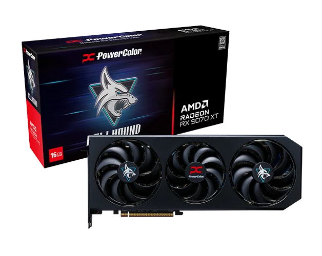 Video card PowerColor Radeon RX 9070 XT Hellhound 16GB GDDR6
