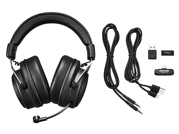 PowerColor Alphyn AH10 Wireless Gaming Headset - Black