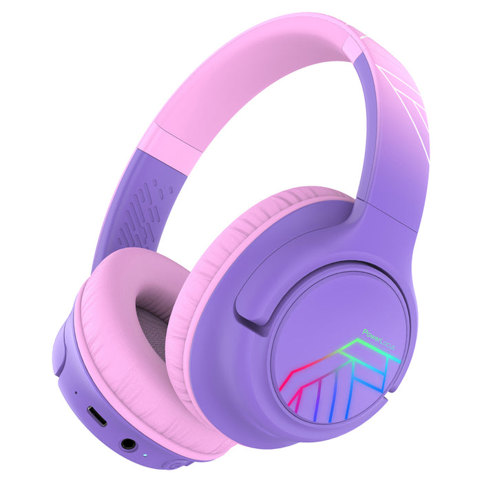POWERLOCUS BOBO KIDS PINK/PUR stereo headphones