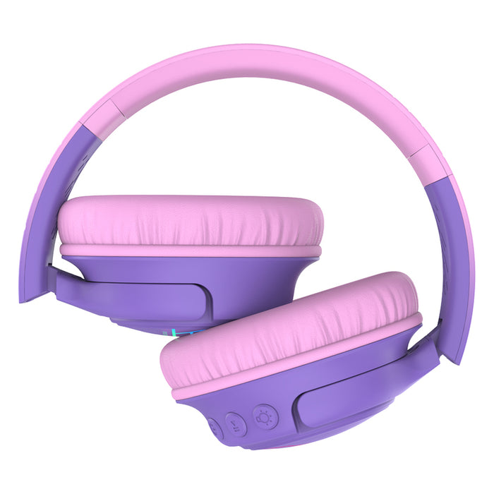 POWERLOCUS BOBO KIDS PINK/PUR stereo headphones