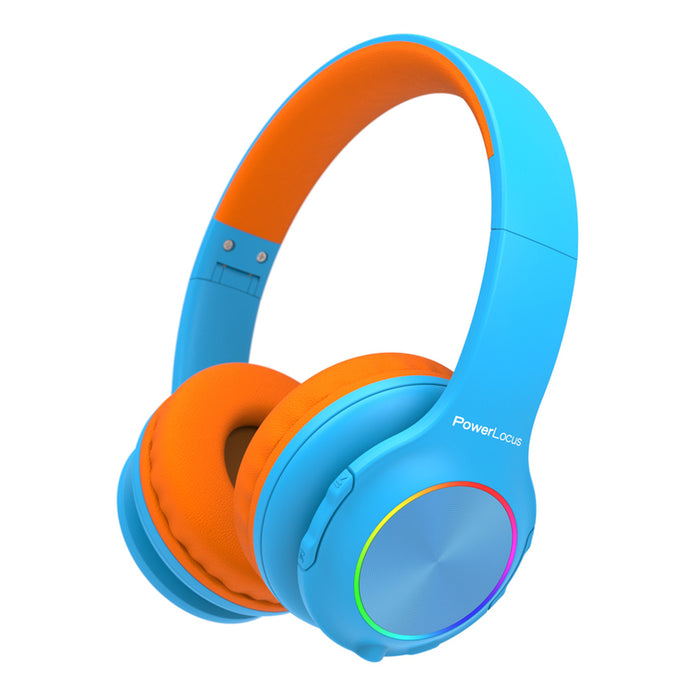 POWERLOCUS PLED BLUE/ORANGE stereo headphones
