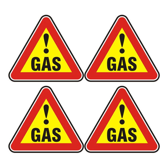 STICKER 12 X 12 CM PREVENTA "GAS"
