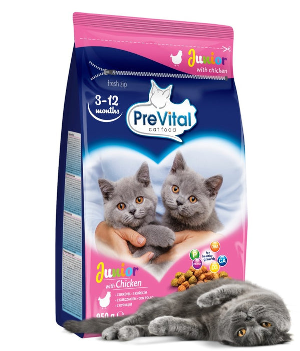 PREVITAL Junior Chicken - dry cat food - 950g