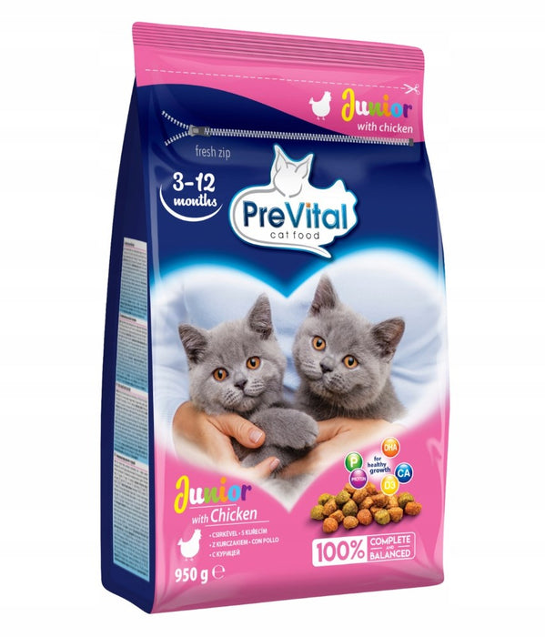 PREVITAL Junior Chicken - dry cat food - 950g
