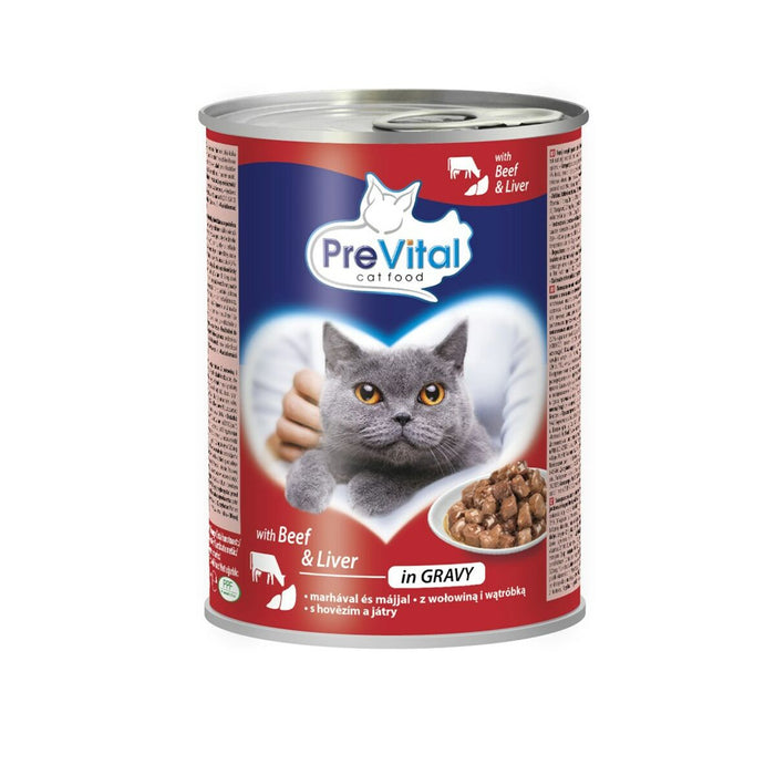 Cat food Prevital Beef 415 g