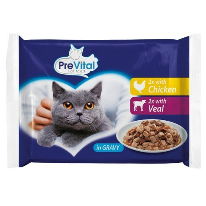 Cat food Prevital 4 x 100 g