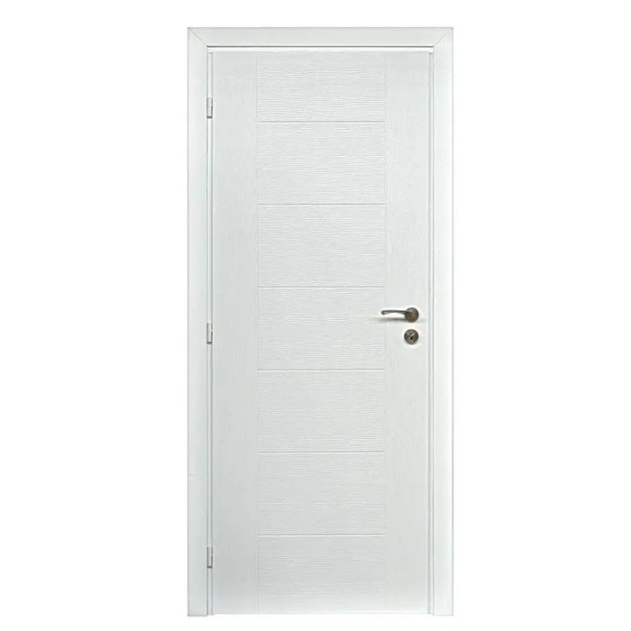 PRIMERED DOOR WITH CASE MODULATO THREE 80X200X7 CM. LEFT - Врати<<<Врати и обков<<<Строителни