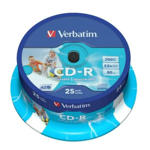 Printable CD-R Verbatim 43439 700 MB 52x 25 pcs 700 MB - Електроника Звук<<<Компютри| Електроника<<<BigBuy&&&CD и