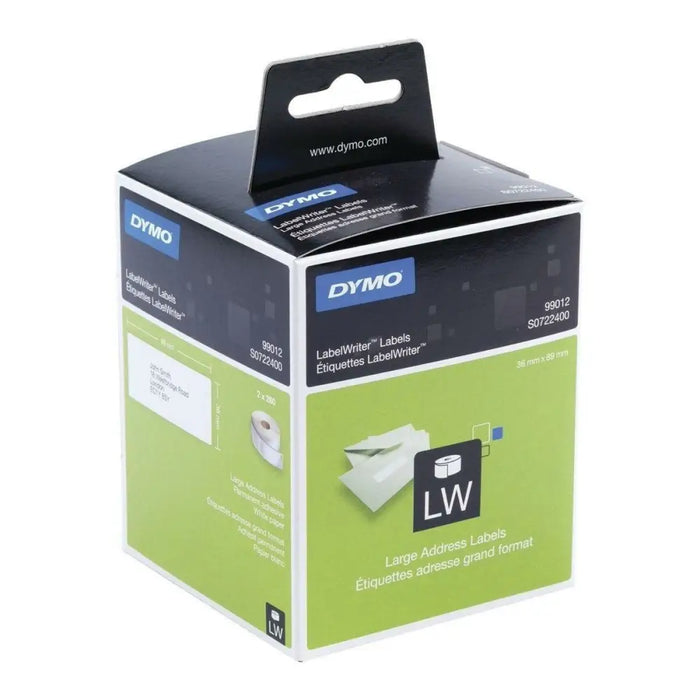 Printer Labels Dymo 99012 LabelWriter™ 36 x 89 mm White Black - Електроника Периферни и резервни части<<<Компютри|