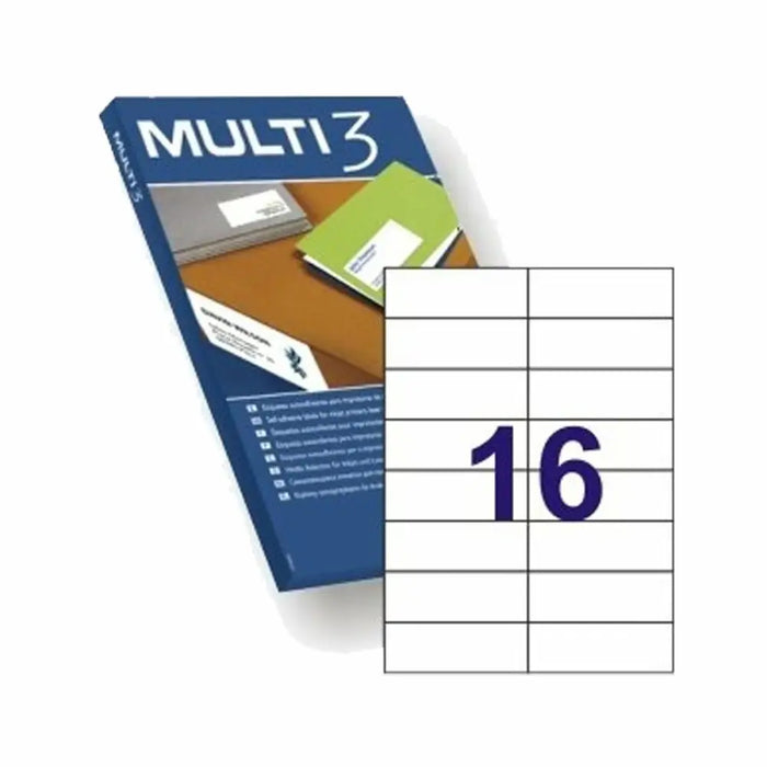 Printer Labels MULTI 3 4708 White Upright 100 Sheets 105 x 37 mm 105 x 37mm - Електроника Периферни и резервни