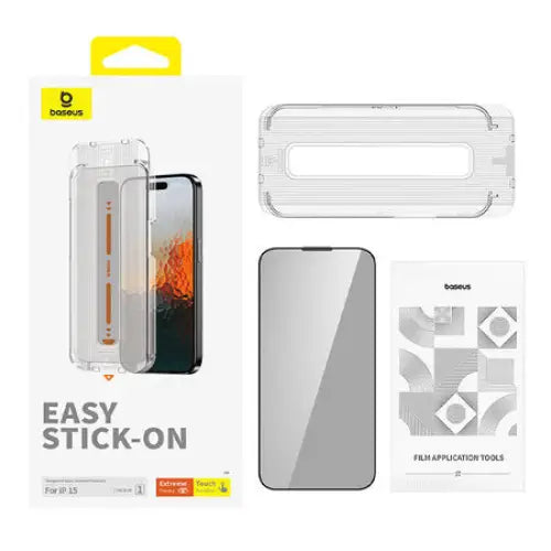 Privacy Protection Tempered Glass Baseus Sapphire iPhone 15 - For smartphones<<<Tempered glass and screen