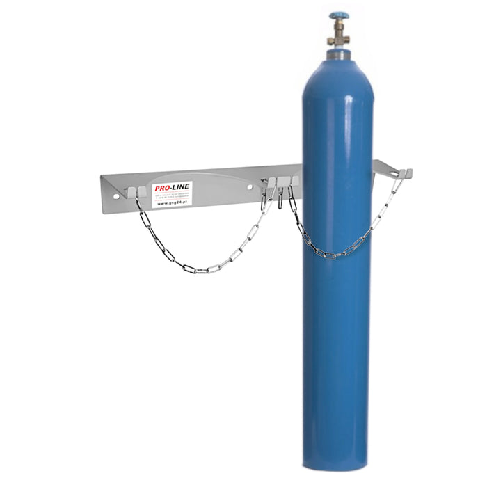 Wall holder for 2 gas cylinders, max. diameter 250 mm PRO-LINE cylinders