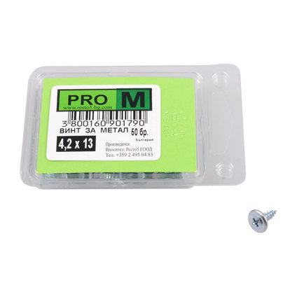 SCREW FOR METAL 4.2X13 MM PRO M 50 PCS