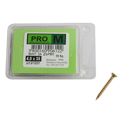 SCREW FOR WOOD 4X35 MM PRO M 35 PCS