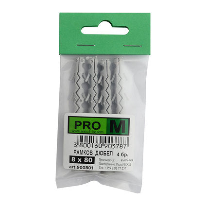 FRAME DOWEL F8X80MM 4 PIECES PRO M