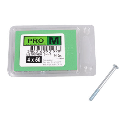 METRIC SCREW 14 PCS. PRO M 4 x 50 MM