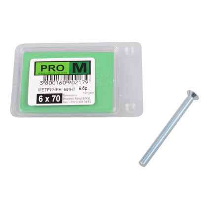 METRIC SCREW 6 PCS. PRO M 6 x 70 MM