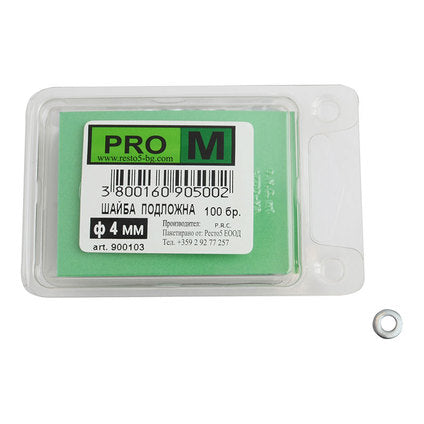 WASHERS 100 PCS. PRO M Ф4 MM