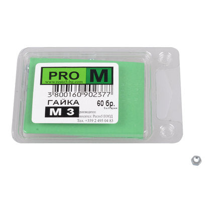 NUT 60 PCS. PRO M M3