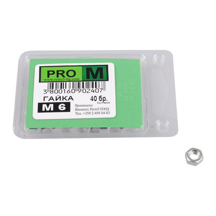 NUT 40 PCS. PRO M M6
