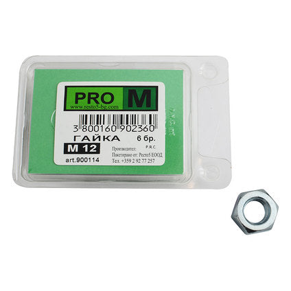 NUTS 6 PCS. PRO M M12