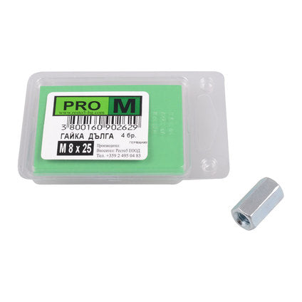 EXTENDED NUT 4 PCS. PRO M M8 25 MM