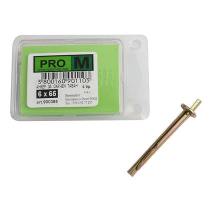ANCHOR FOR SUSPENDED CEILING F6X65MM 4 PCS PRO M