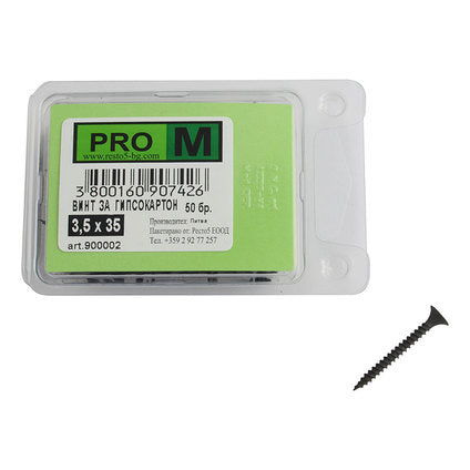 SCREW FOR PLASTERBOARD 3.5X35 MM PRO M 50 PCS