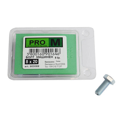 MACHINE BOLT 8 PCS PRO M 8 x 20 MM