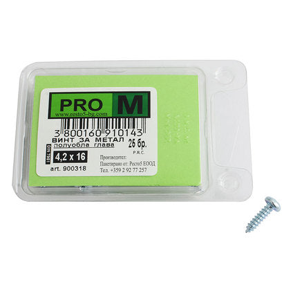 SCREW FOR METAL 4.2X16 MM PRO M 25 PCS