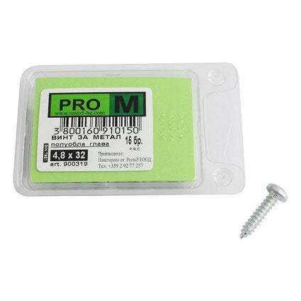 SCREW FOR METAL 4.8X32 MM PRO M 15 PCS