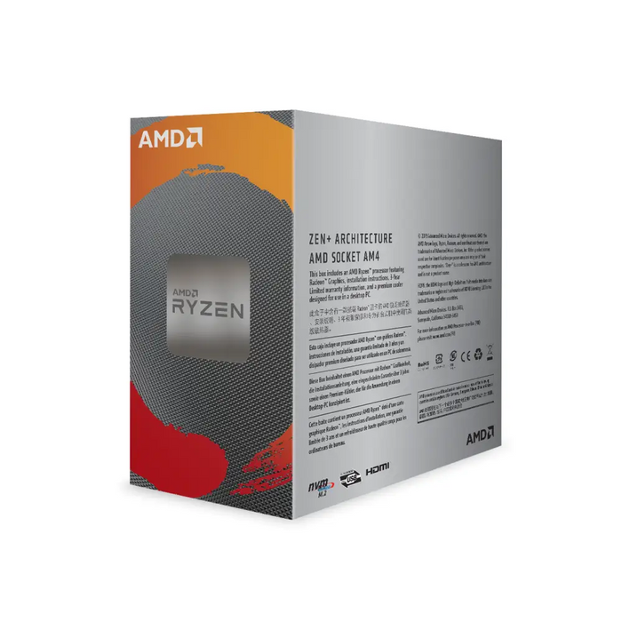 Processor AMD RYZEN 3 3200G 4-Core 3.6 GHz 6MB 65W AM4 BOX - Процесори<<<AMD компоненти за