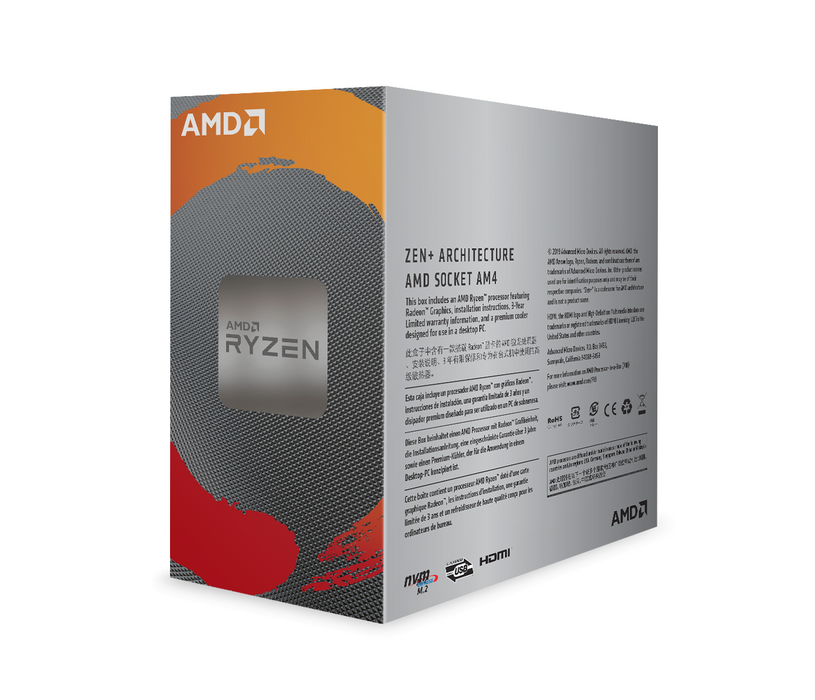 Processor AMD RYZEN 3 3200G 4-Core 3.6 GHz 6MB 65W AM4 BOX - Процесори<<<AMD компоненти за