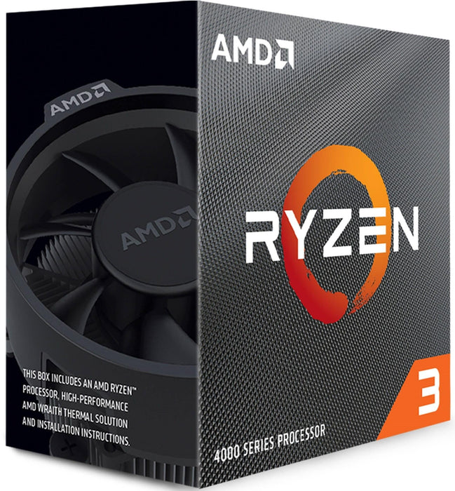 Processor AMD Ryzen 3 4100 AM4 Socket 4 Cores 8 Threads 3.8GHz(Up to 4.0GHz) 6MB Cache 65W BOX - Настолни