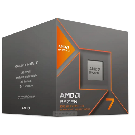 Processor AMD RYZEN 7 8700G 8-Core 4.2GHz (Up to 5.1GHz) 24MB Cache 65W AM5 BOX - Процесори<<<Компютърни