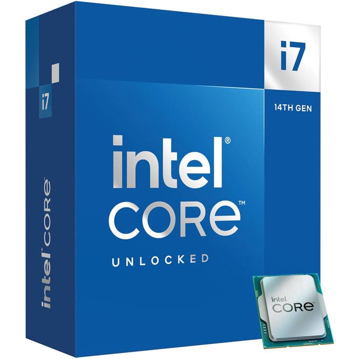 Processor Intel Raptor Lake i7-14700KF 20 Cores 3.4 GHz 33MB 125W LGA1700 BOX - Процесори<<<Компютърни