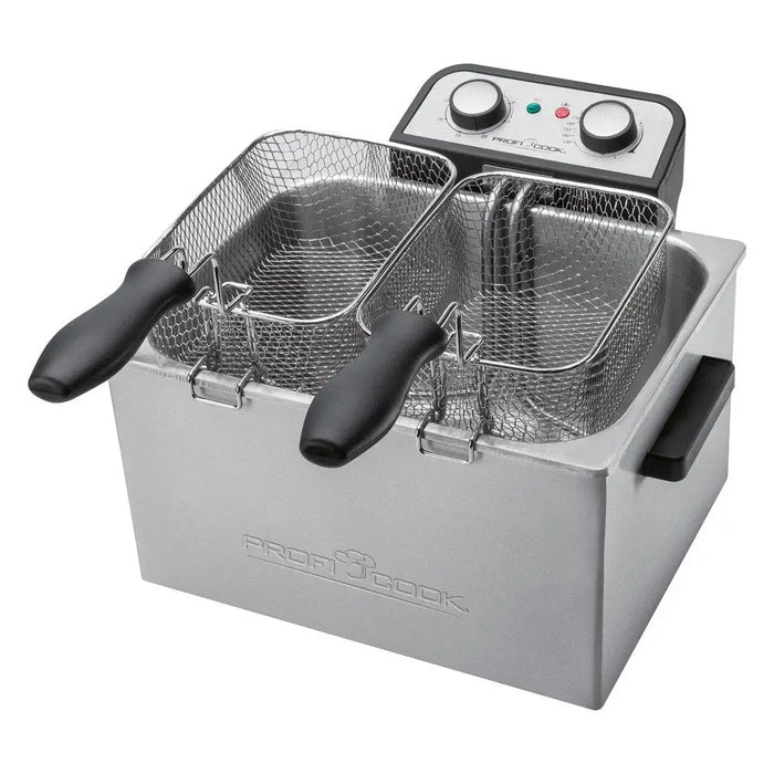 ProfiCook PC-FR 1038 Double Stand-alone 3000 W Silver - FryersAGD-FRY<<<Home Appliance - ProductsAGD<<<ActionPL