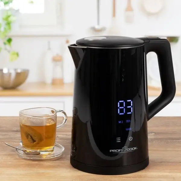 ProfiCook PC-WKS 1243 electric kettle 1.7 L 2200 W Black - Electric kettlesAGD-CZE<<<Home Appliance