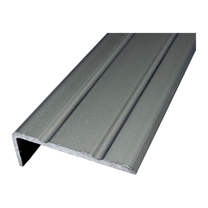 L-SHAPED MOLDING PROFILES TRADE 24X10 MM. INOX MAT 2.7 M.